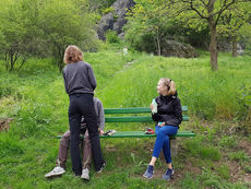 Arbeiten auf dem Hasunger Berg (Foto: Ilona Schmand)